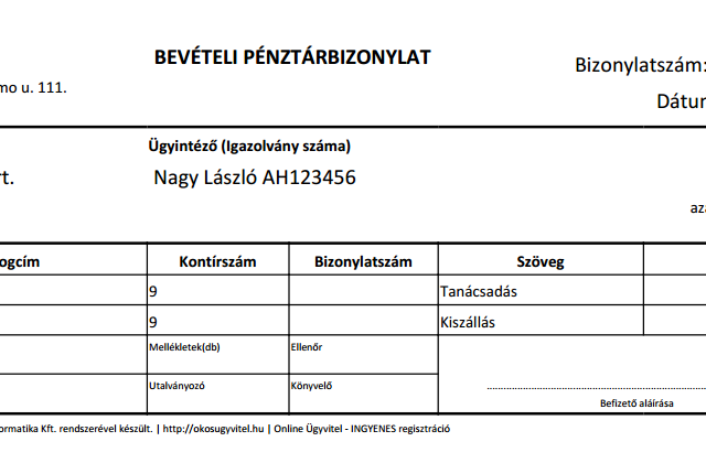 Pénztárbizonylat